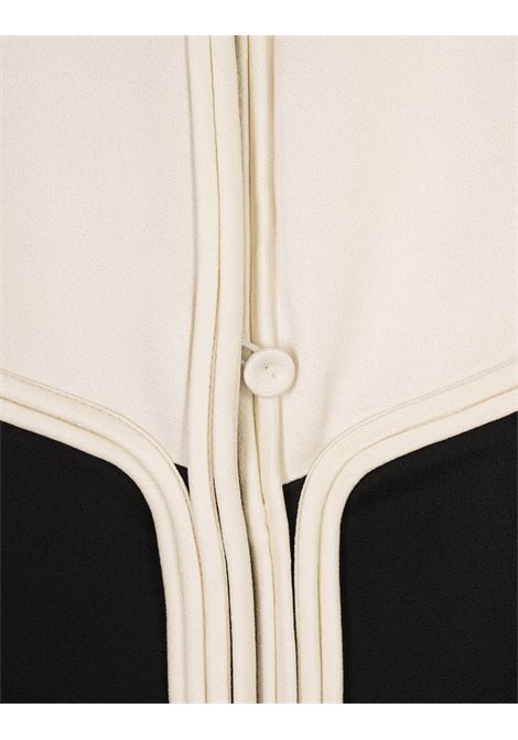 Camicia Nera Con Plastron a Contrasto JIL SANDER | J03DL0197-J76018001